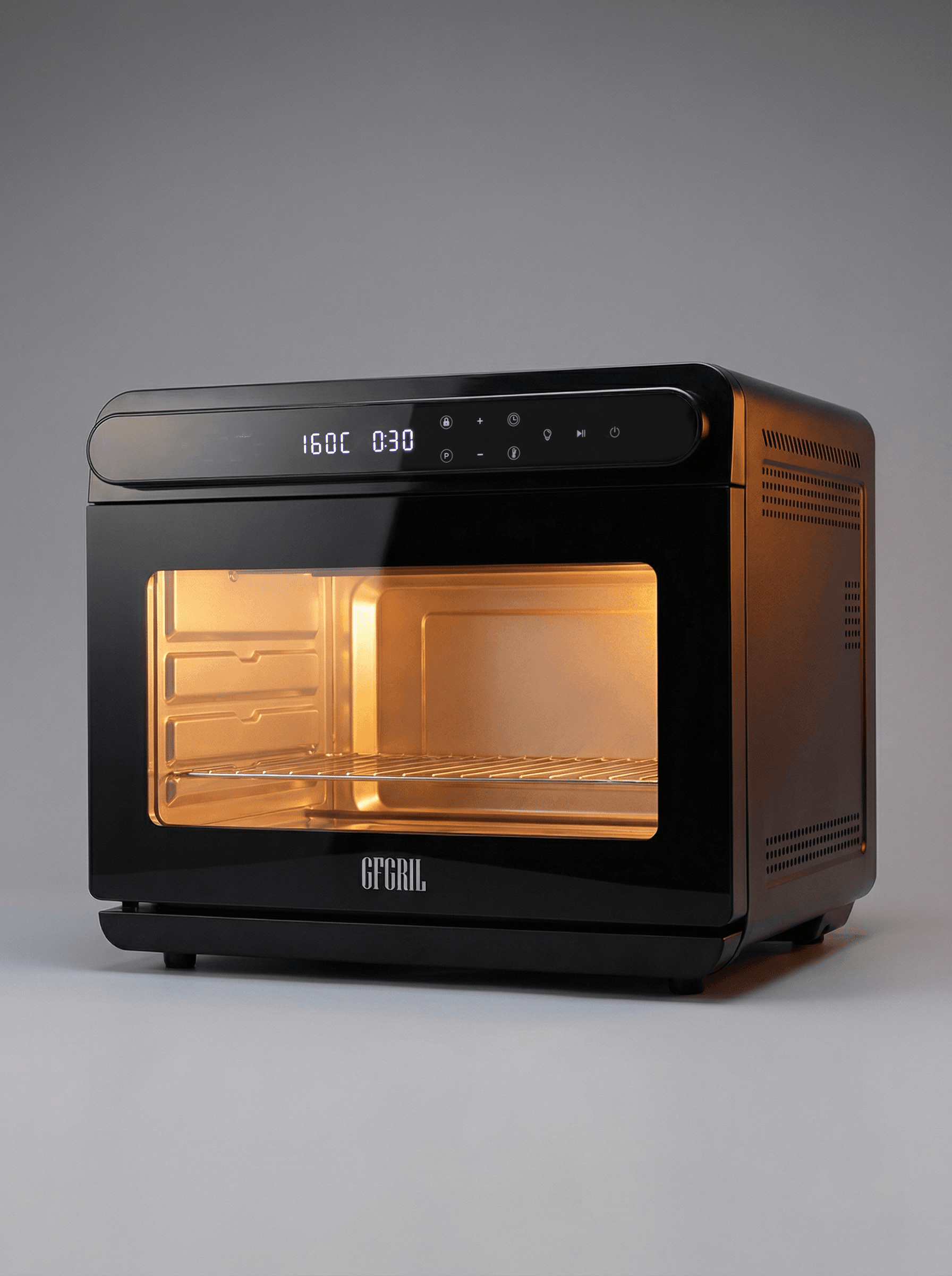 Мини-печь аэрогриль GFGRIL GFOO-12-black